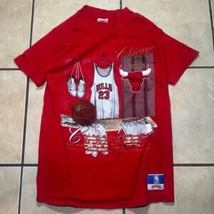 Vintage 90's Nutmeg Chicago Bulls Michael Jordan T Shirt Mens L Single Stitch